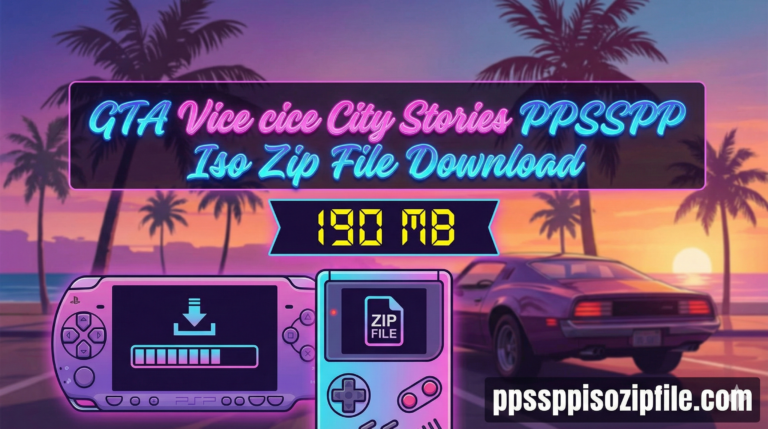 GTA Vice City Stories PPSSPP Iso Zip File Download