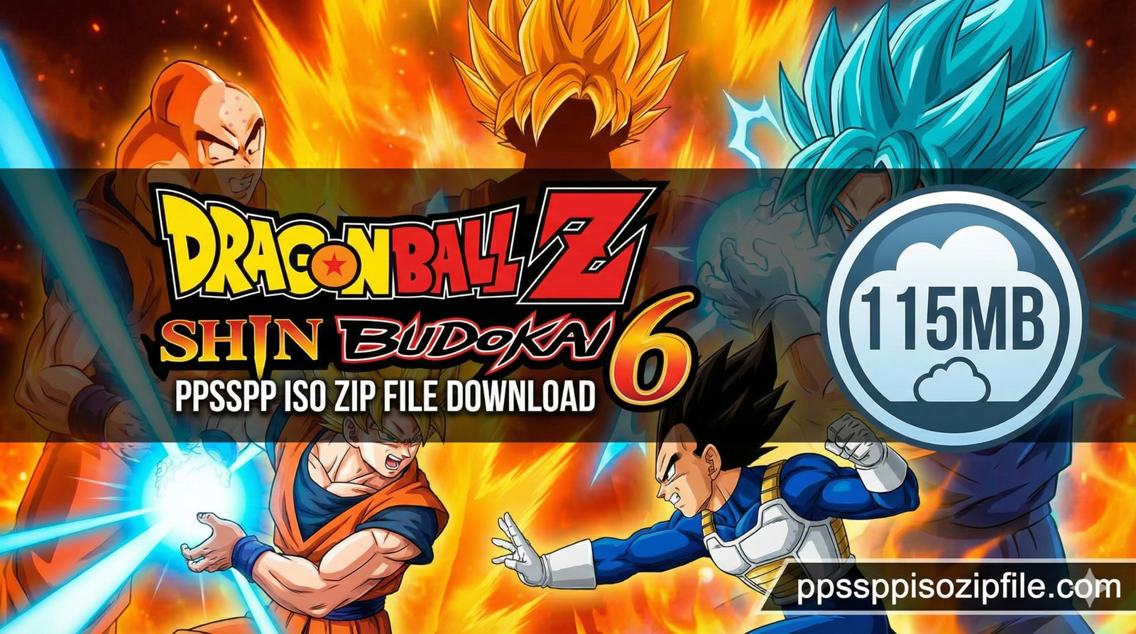 Dragon Ball Z Shin Budokai 6 PPSSPP Iso Zip File Download