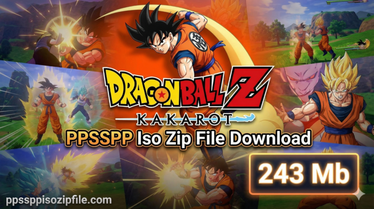 Dragon Ball Z Kakarot PPSSPP Iso Zip File Download For Android/iOS