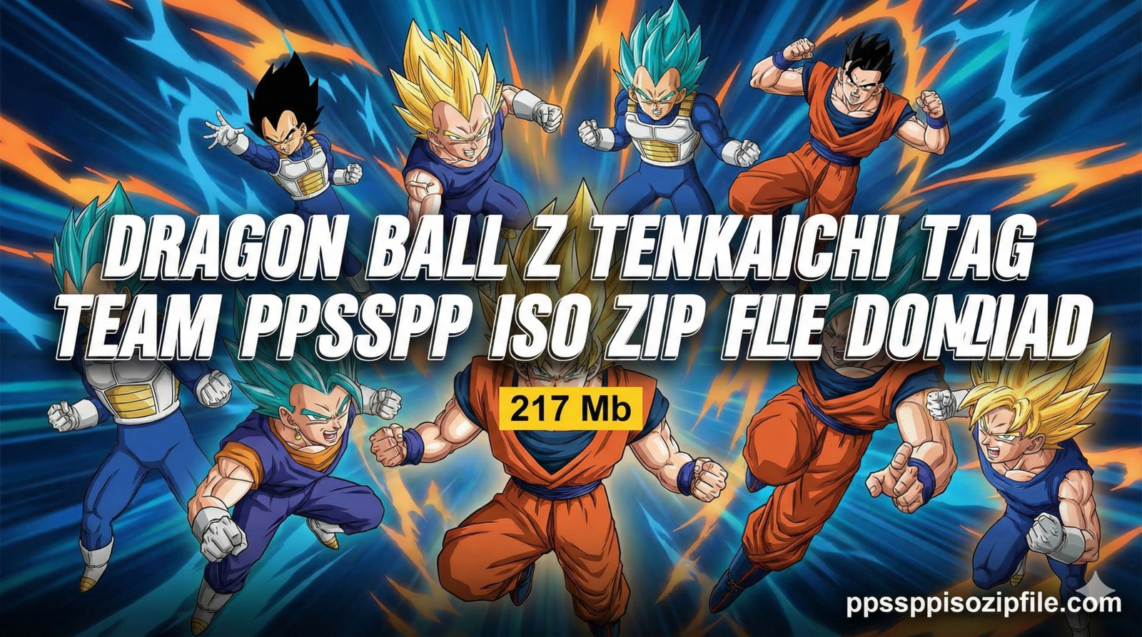 Dragon Ball Z Tenkaichi Tag Team PPSSPP Iso Zip File Download For Android/iOS